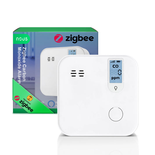 Nous - Zigbee carbon monoxide detector with +85 dB alarm E12