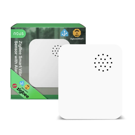 Nous E14 - Zigbee Tuya vibration sensor with alarm, compatible with Zigbee2Mqtt and Home Assistant