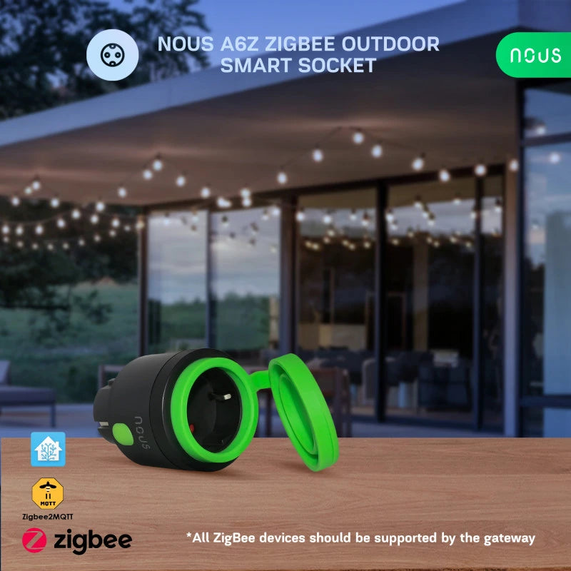 Nous - Zigbee Tuya outdoor Plug Schuko Version A6Z