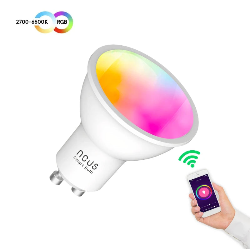 Nous - Wifi Tuya Matter RGB Smart Bulb (GU10 Size)