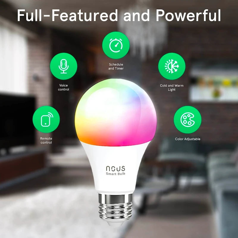 Nous - Wifi Tuya Matter RGB Smart Bulb (E27 Size)