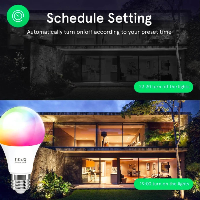 Nous - Wifi Tuya Matter RGB Smart Bulb (E27 Size)