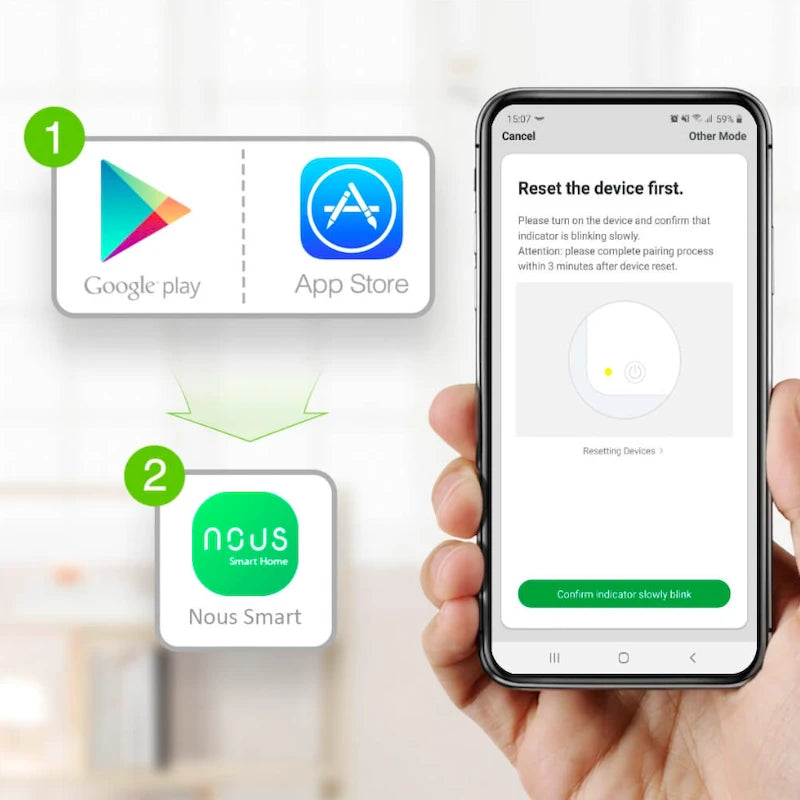 Nous - Wifi Tuya Matter RGB Smart Bulb (E27 Size)