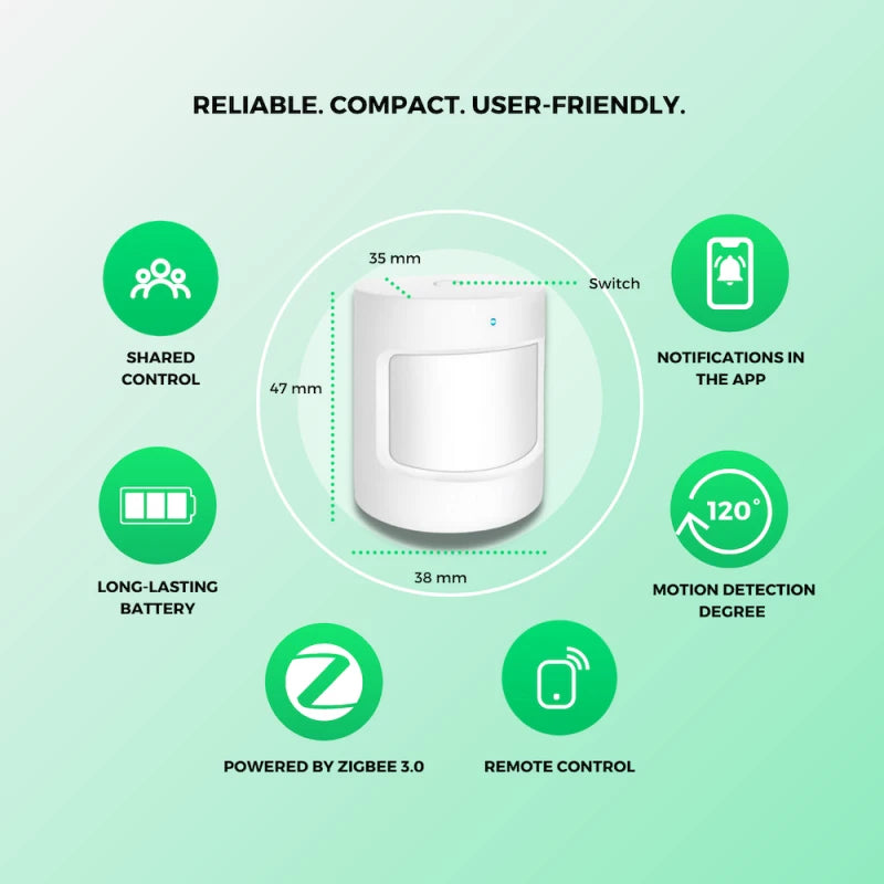 Nous - Zigbee 3.0 PIR Motion Detector Nous E2