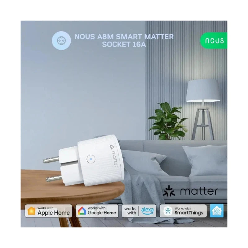 Nous - Matter Smart Plug + Energy Metering A8M-2
