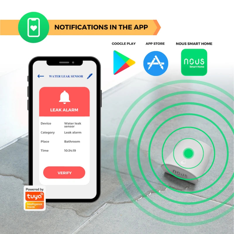 Nous - Zigbee Tuya Flood Detector E4