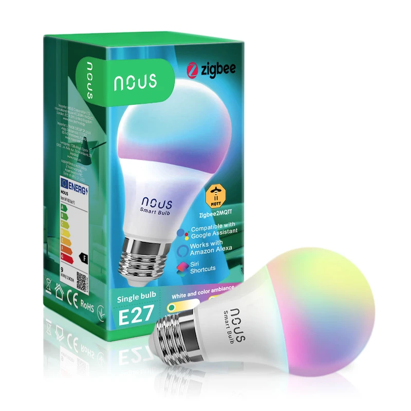 Nous - Zigbee 3.0 smart bulb compatible with Tuya and Zigbee2Mqtt P3Z