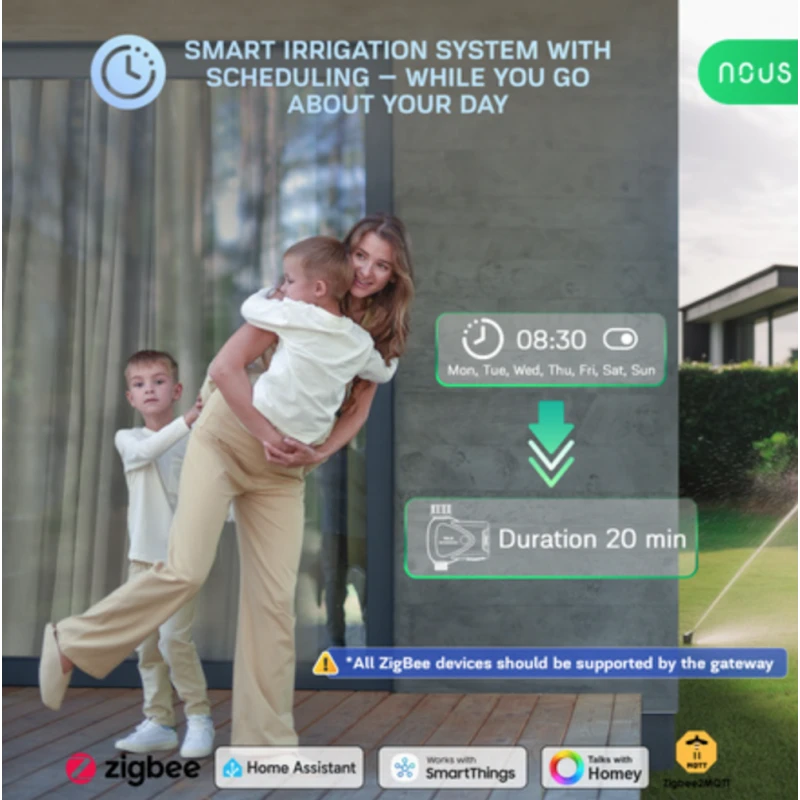 Nous - Tuya Smart Life Zigbee sprinkler + consumption meter L14