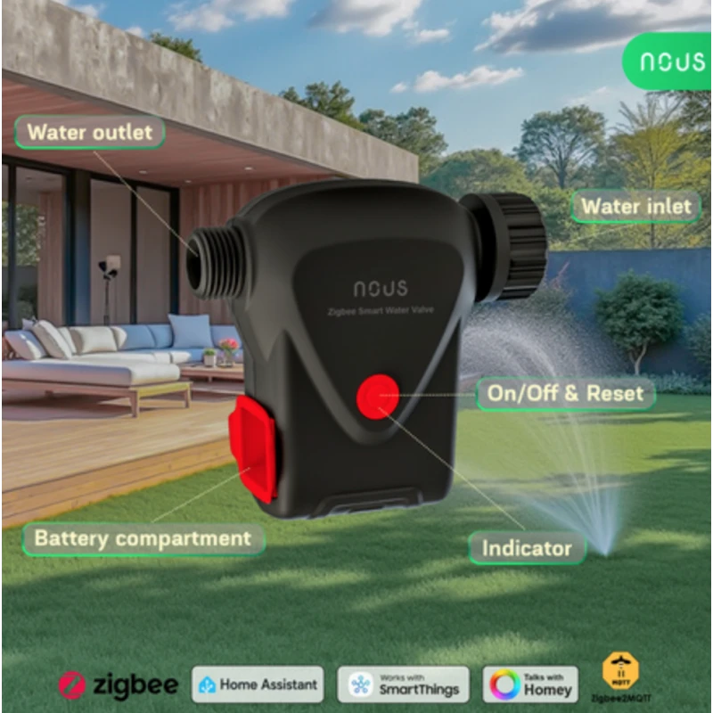 Nous - Tuya Smart Life Zigbee sprinkler + consumption meter L14