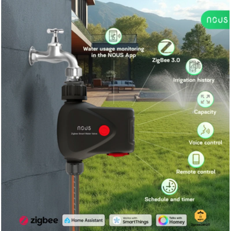 Nous - Tuya Smart Life Zigbee sprinkler + consumption meter L14