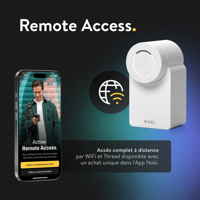 NUKI Smart Lock Go - Bluetooth, WIFI, Matter Thread Έξυπνη Κλειδαριά (Alexa, Google Home, Homey, Homekit, SmartThings)