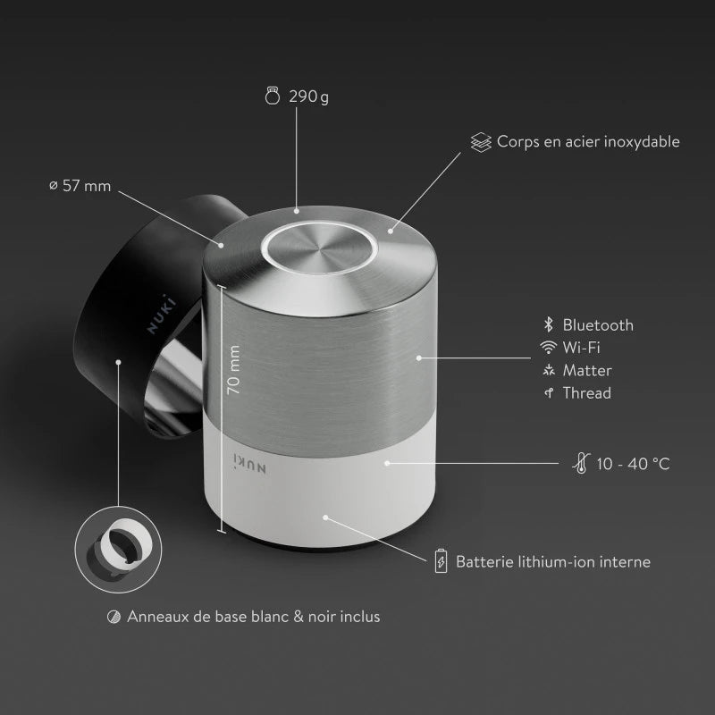 NUKI Smart Lock Pro 5 - Matter, Alexa, Google Home, Homekit, SmartThings, Homey älylukko