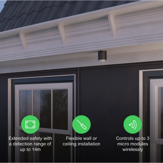 Schneider Electric - Outdoor Zigbee motion detector black CCT564114