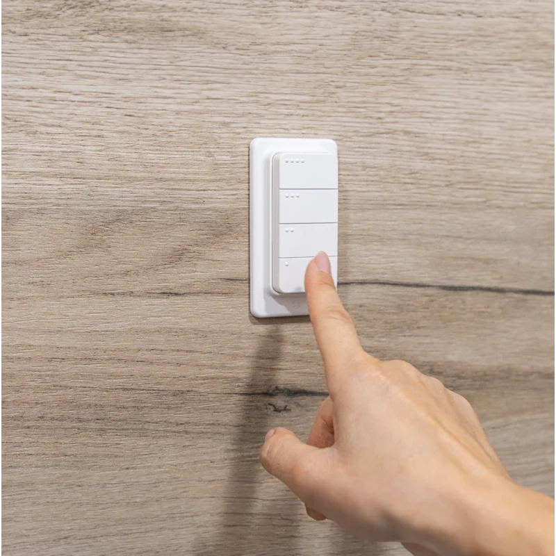 Shelly - 4-button Zigbee/Bluetooth remote control, 16 actions Shelly BLU RC Button 4 ZB