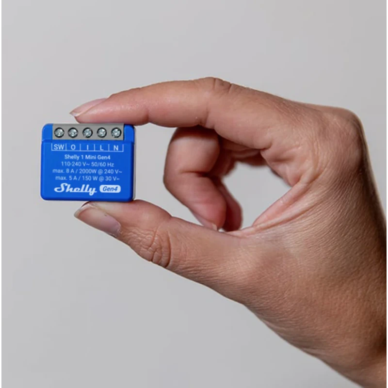 Shelly - 2x Wifi, Zigbee, Matter Module 8A Shelly1 Mini Gen4