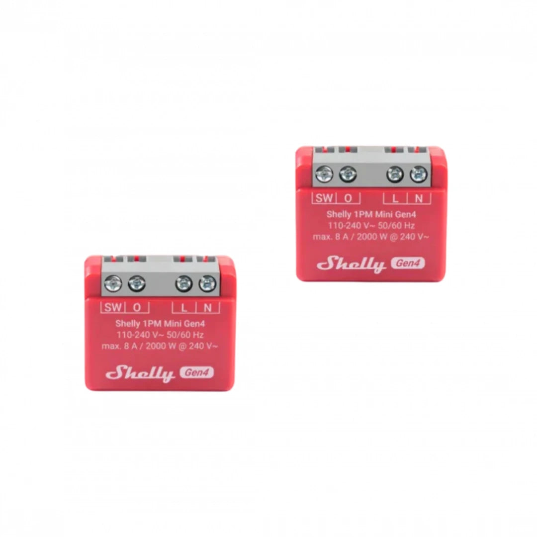 Shelly - 2x Wifi, Zigbee, Matter Module Shelly1PM Mini Gen4