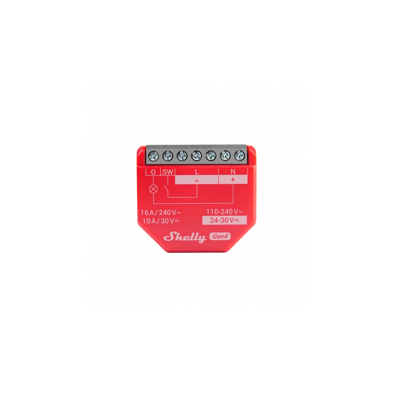 Shelly - 2x WIFI Zigbee, Matter-kytkinmoduuli Shelly 1PM GEN4