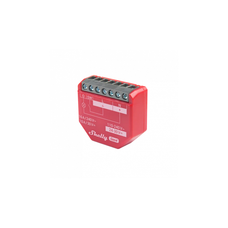 Shelly - 2x WIFI Zigbee, Matter-kytkinmoduuli Shelly 1PM GEN4