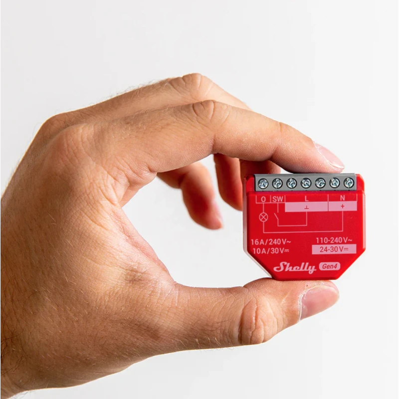 Shelly - 4x WIFI, Zigbee, Matter switch module Shelly 1PM GEN4