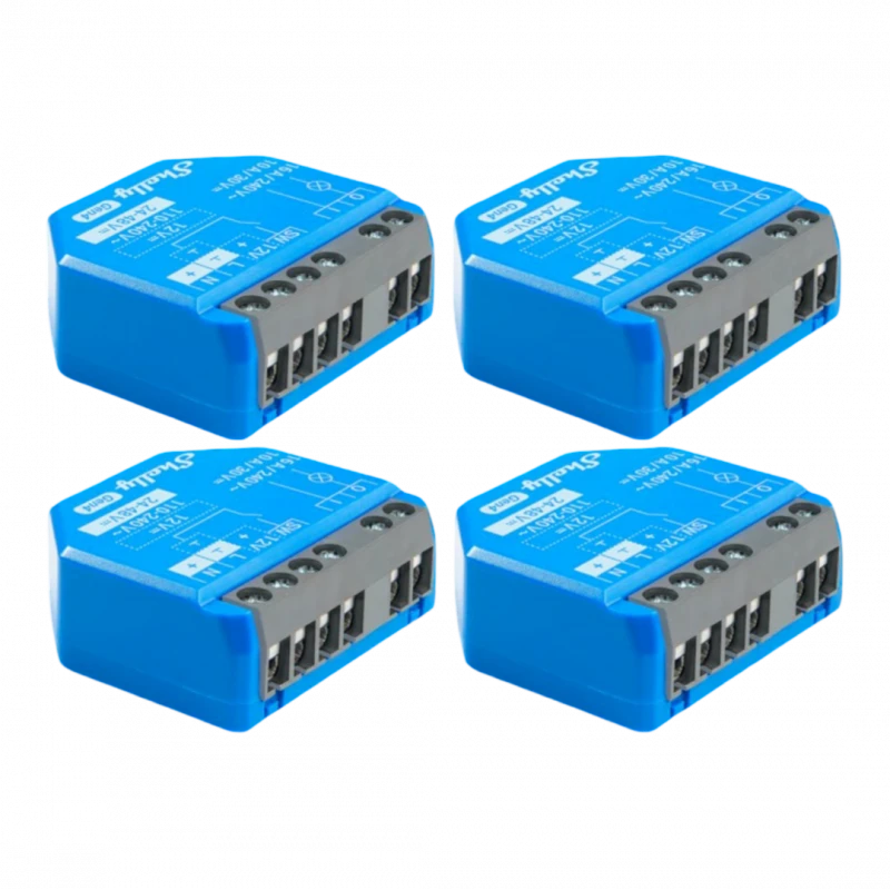 Shelly - 4x Wifi, Zigbee, Matter switch module Shelly 1 GEN4