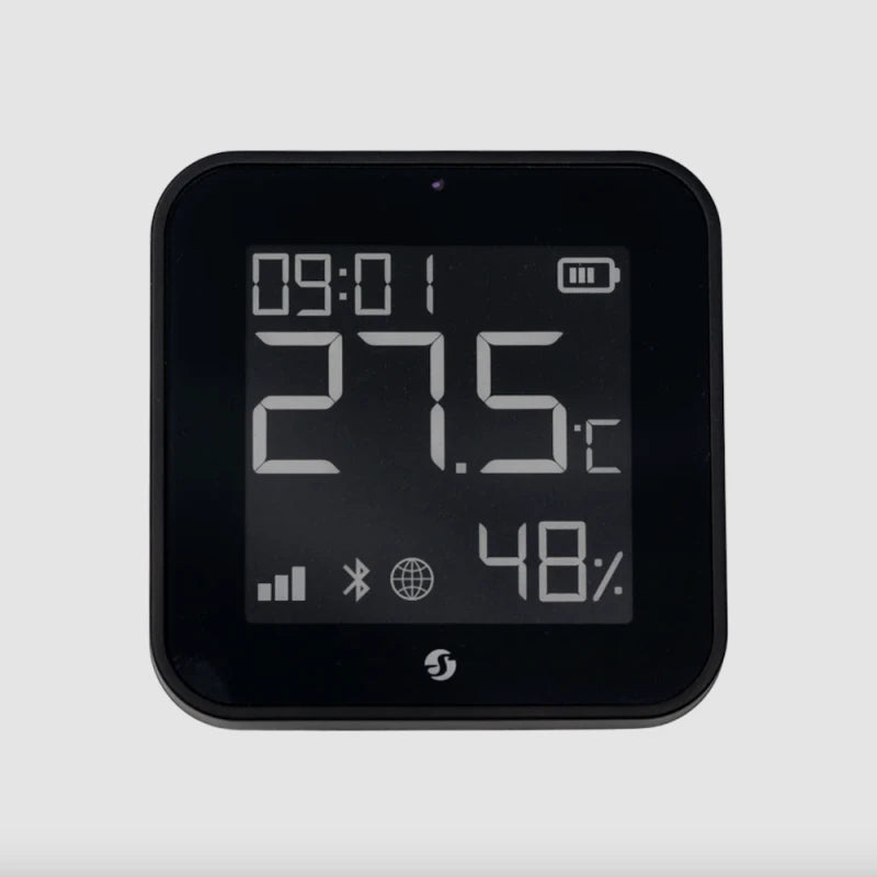 Shelly - Zigbee and Bluetooth Temperature and humidity sensor Black Shelly BLU H&T Display ZB