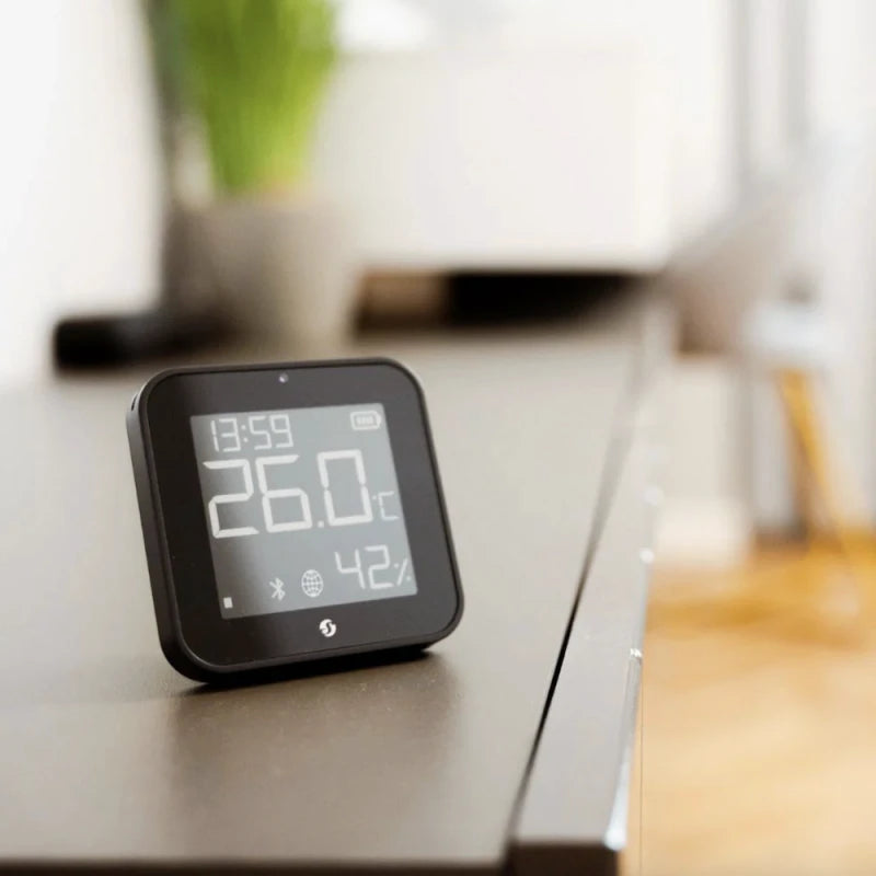 Shelly - Zigbee and Bluetooth Temperature and humidity sensor Black Shelly BLU H&T Display ZB