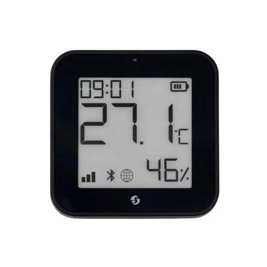 Shelly - Zigbee and Bluetooth Temperature and humidity sensor Black Shelly BLU H&T Display ZB