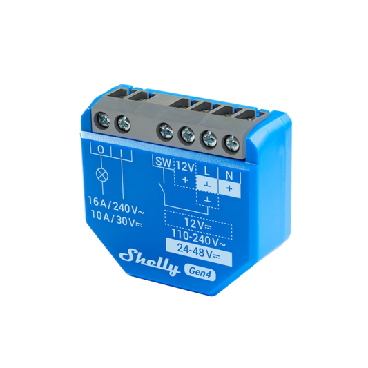 Shelly - Wifi, Zigbee, Matter dry contact switch module Shelly 1 Gen4