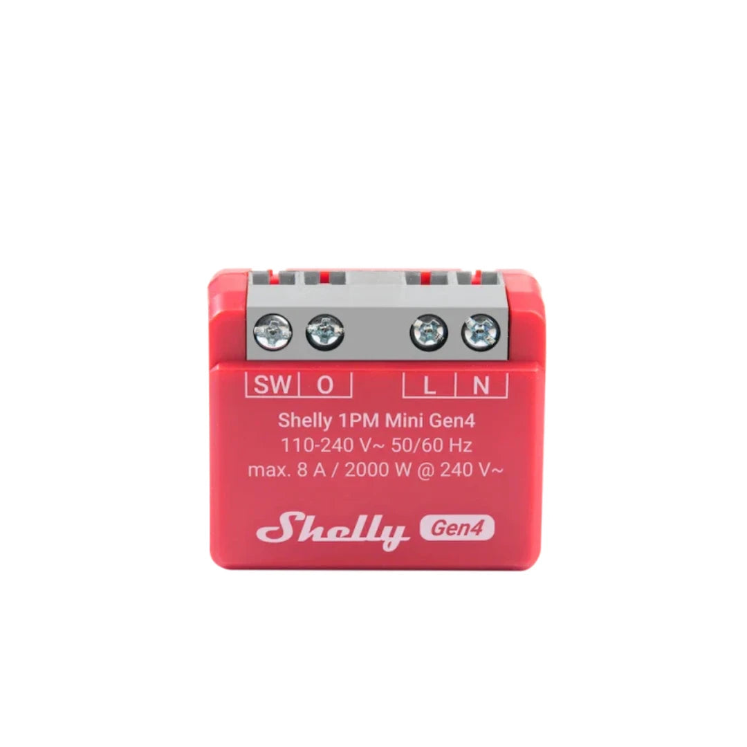 SHELLY - Wifi, Zigbee and Matter module 8A + energy consumption Shelly 1PM Mini Gen4