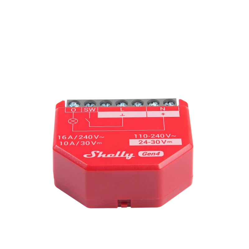 Shelly - Wifi, Zigbee, Matter switch module with power meter Shelly 1 PM Gen4