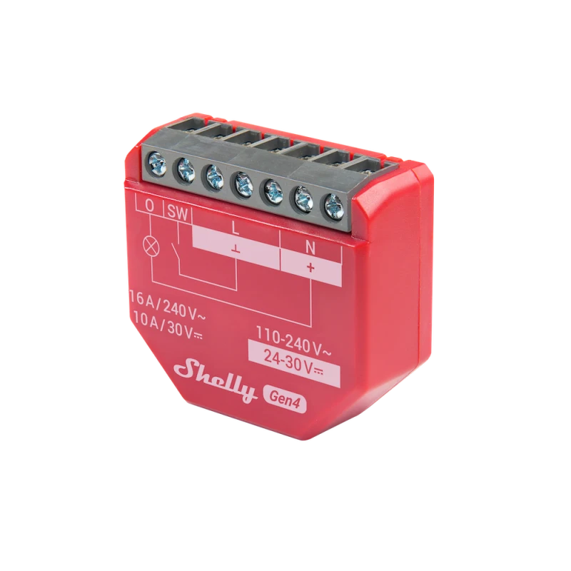 Shelly - Wifi, Zigbee, Matter switch module with power meter Shelly 1 PM Gen4
