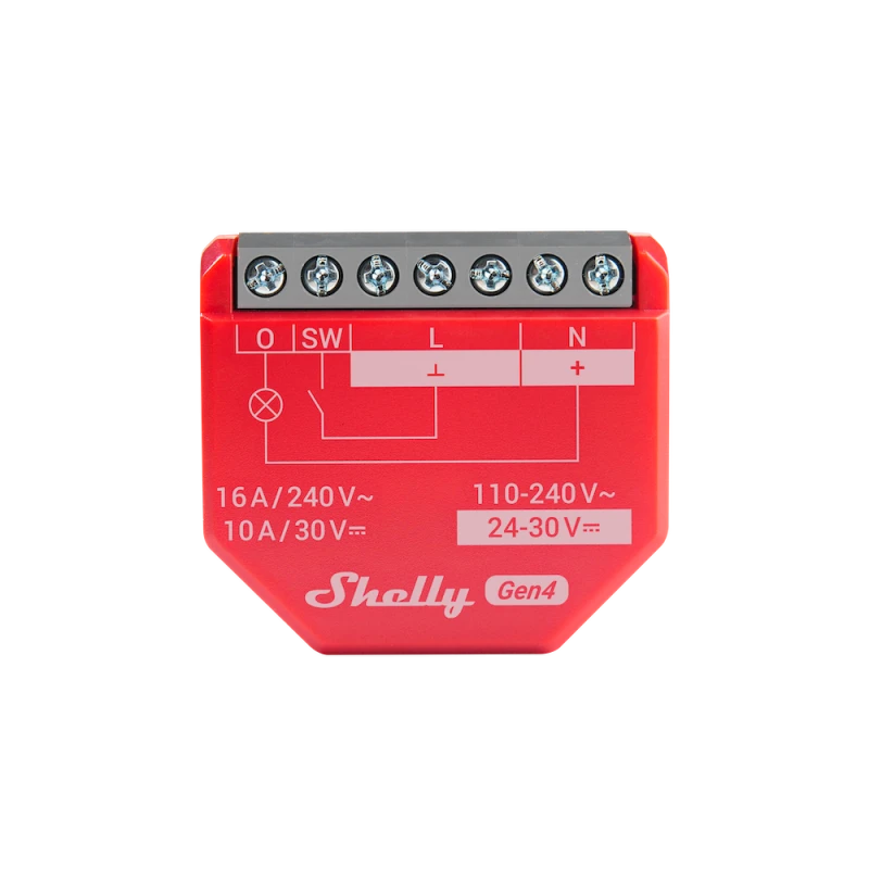Shelly - Wifi, Zigbee, Matter switch module with power meter Shelly 1 PM Gen4