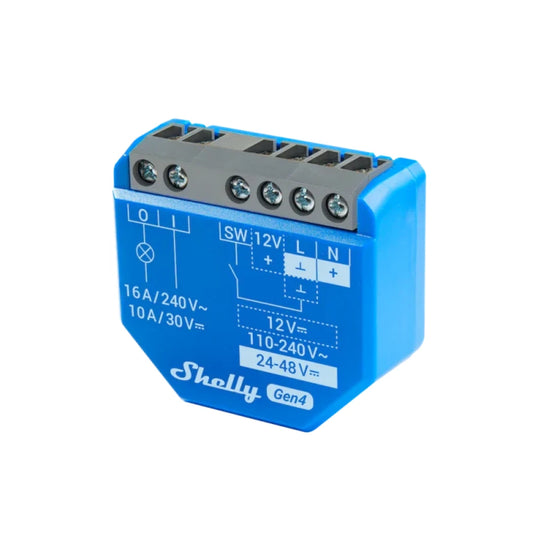 Shelly - Μονάδα διακόπτη ξηρής επαφής Wifi, Zigbee, Matter Shelly 1 Gen4