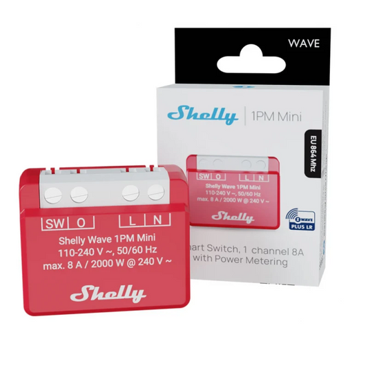 Shelly - Z-Wave+ 800 Long Range Micromodule Switch 8A