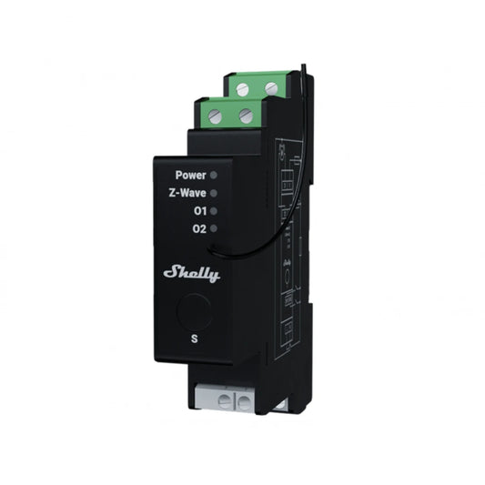 Shelly - Z-Wave 800 Long Range Shutter DIN Rail Module