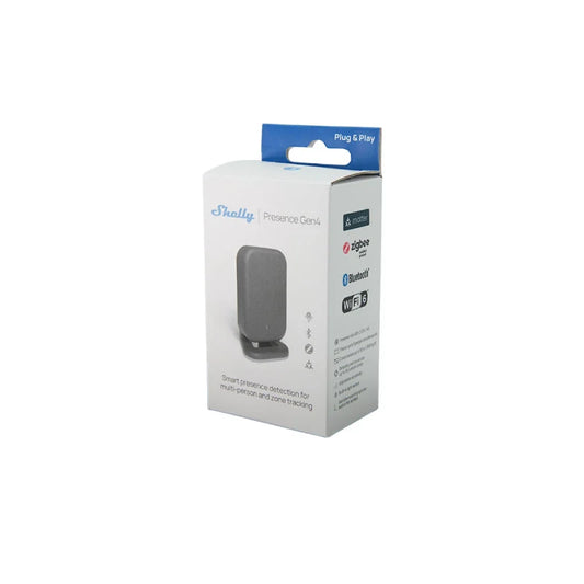 Shelly Presence Gen 4 - Zigbee, Wi-Fi, Matter and Bluetooth GEN4 presence sensor, black