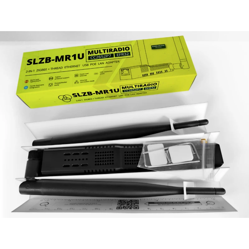 Smlight - Zigbee and Matter Thread USB Ethernet POE Adapter SLZB-MR1U