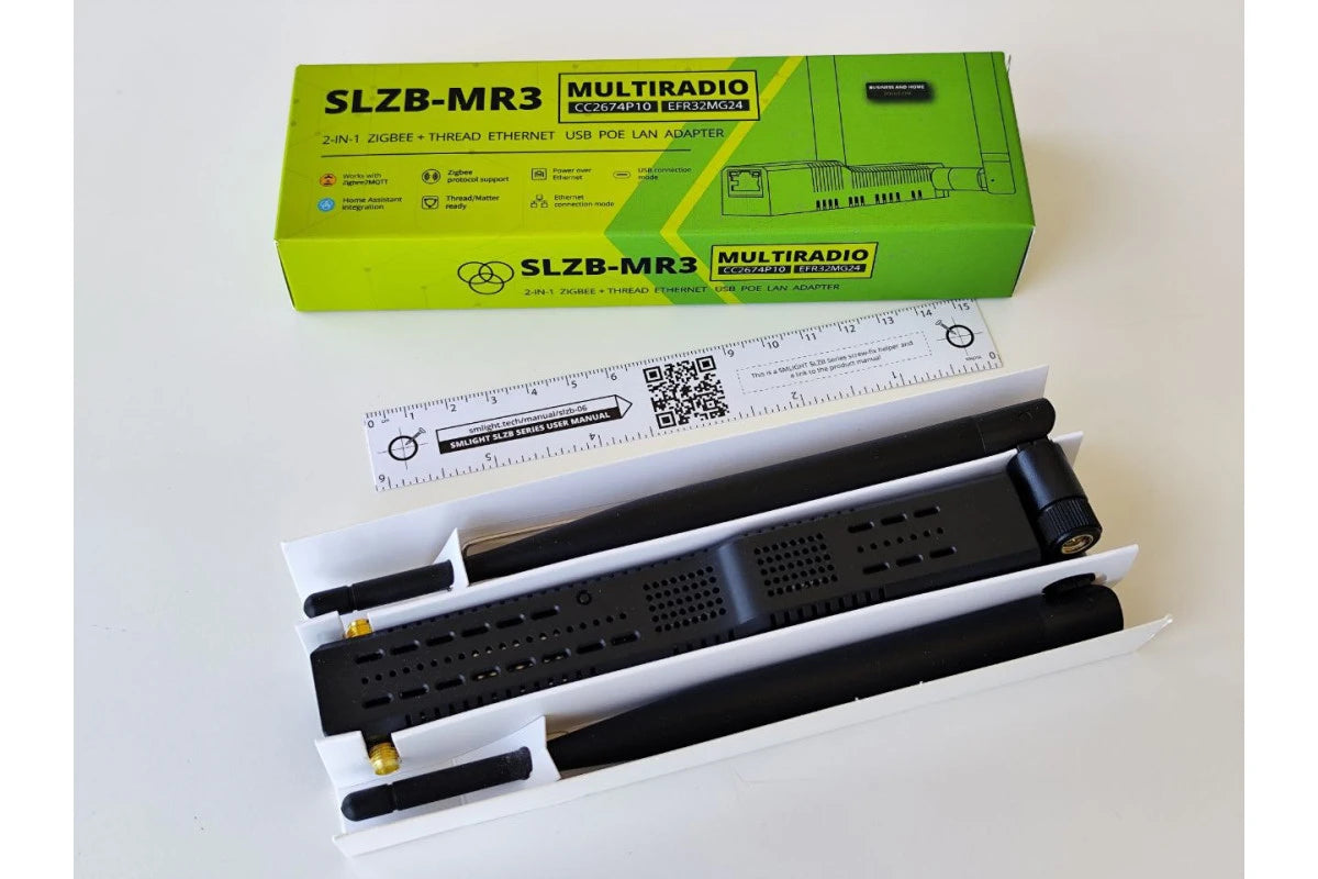 Smlight - Zigbee and Matter Thread USB Ethernet POE Adapter SLZB-MR3