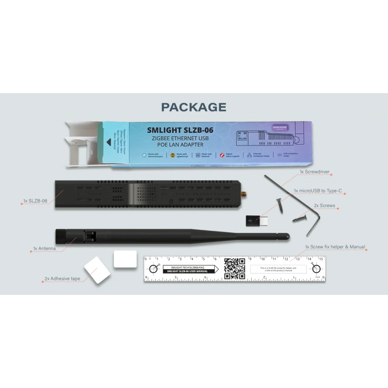 Smlight - Zigbee 3.0 USB Ethernet Adapter CC2652P (NO POE version)