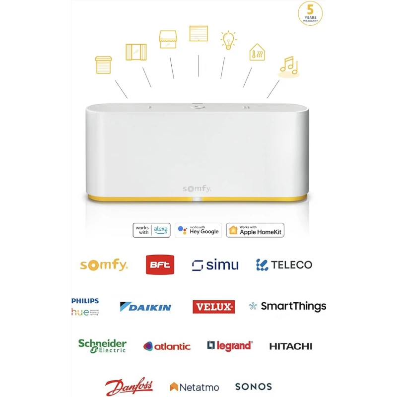 Somfy - Zigbee RTS- ja IO-älykeskus Somfy Tahoma Switch