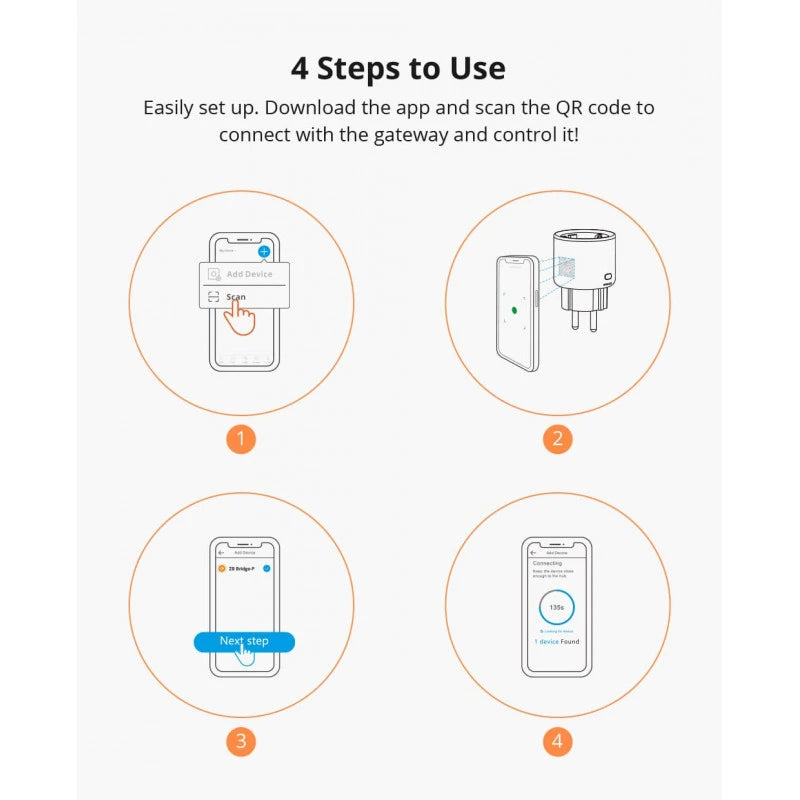 Sonoff - 16A Zigbee Plug with Power meter S60ZBTPF