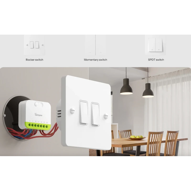 Sonoff - 2-channel Zigbee switch + MINI DUO signal amplifier MINI-ZB2GS