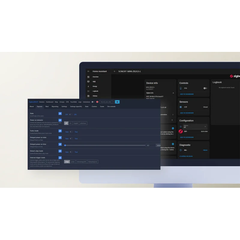 Sonoff - 2-channel Zigbee switch without neutral MINI DUO-L