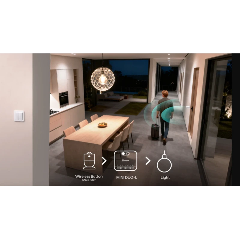 Sonoff - 2-channel Zigbee switch without neutral MINI DUO-L