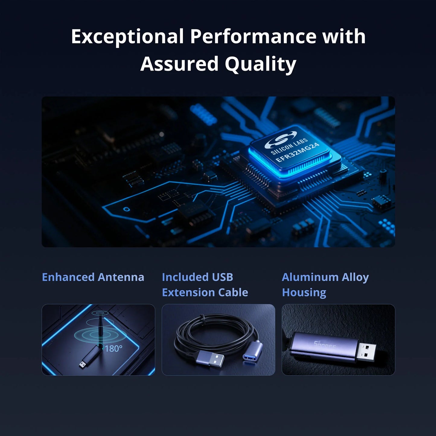 Sonoff - Dongle Zigbee 3.0 EFR32MG24 compatible Zigbee2mqtt (DONGLE-PMG24)