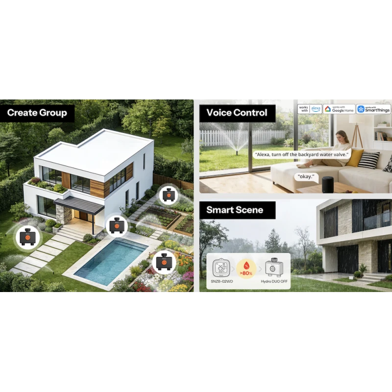 Sonoff Hydro DUO - Dual Zigbee 3.0 + BLE Water Sprinkler + water meter
