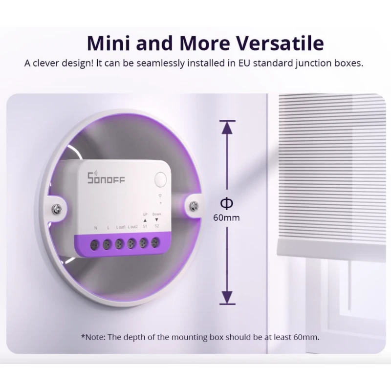 Sonoff - Matter roller shutter module MINI-RBS