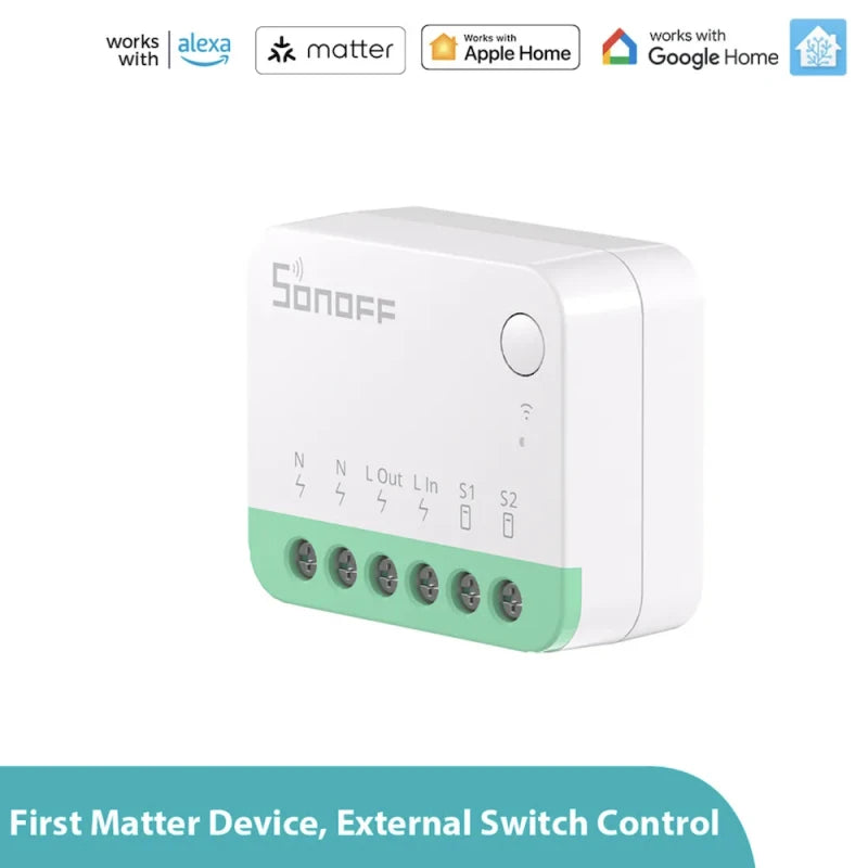 Sonoff - WIFI Matter ON/OFF Smart Switch 10A MINIR4M
