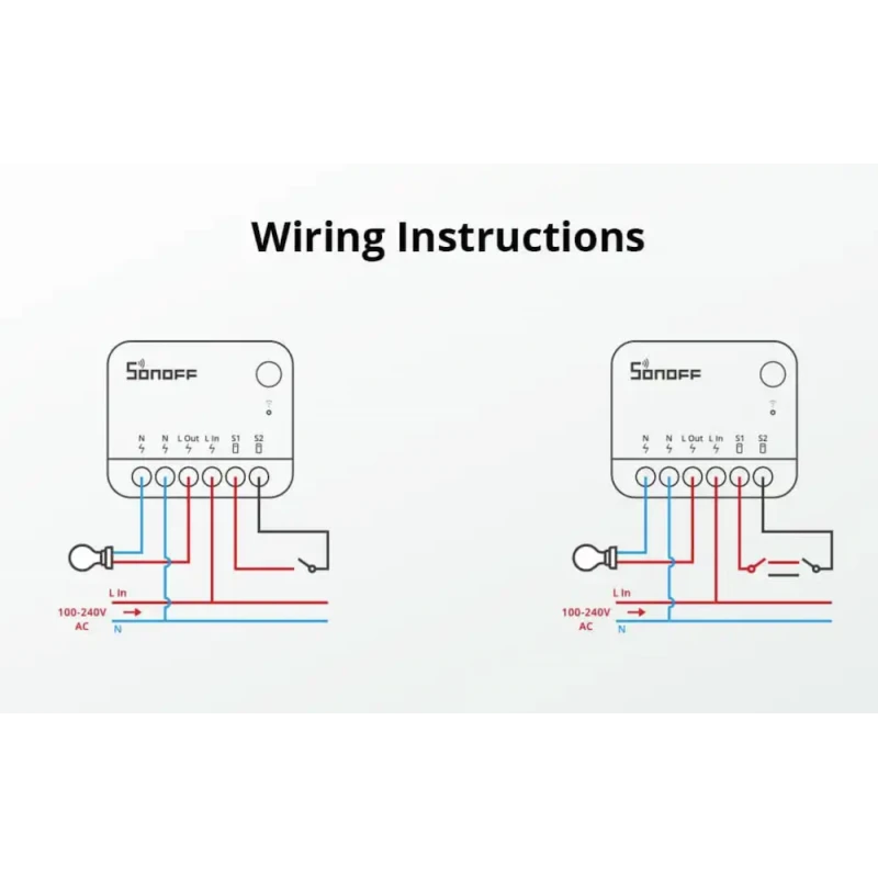 Sonoff - WIFI Matter ON/OFF Smart Switch 10A MINIR4M