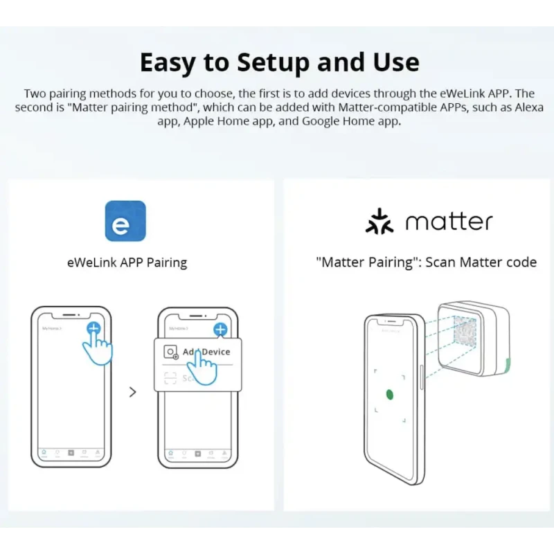 Sonoff - WIFI Matter ON/OFF Smart Switch 10A MINIR4M